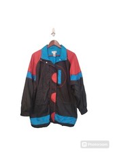 Vintage Lavon By Cheerful Group 80s Retro Groovy Nylon Jacket Size Large