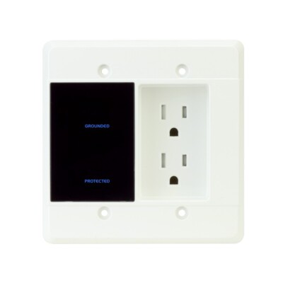 *OPEN BOX* Element-Hz  1080 Joules In-Wall Surge Protector Recessed Dual Outlet