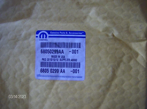 GENUINE MOPAR 68050299AA MIRROR REPLACEMENT GLASS LEFT