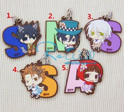 Anime Psycho Pass Rubber Strap Keychain Key Ring Charm Phone Pendant Shinya Gift