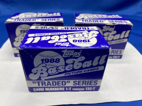 Topps 1988 traded baseball qty 3 bulk lots