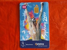 SYDNEY 2000 OLYMPICS - $10 PHONECARD - Telstra - hard plastic ~ Paris this July