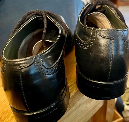 Lloyd & Haig Black Wingtip Design, Cheaney Oxfords - 12 - Red Rooster's Vintage - Picture 19 of 22
