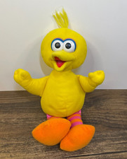 Sesame Street Big Bird 12" Stuffed Plush Toy 2002 Fisher-Price Hard Eyes