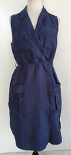 BARDOT Womens Navy Blue Suede Dress Size 10