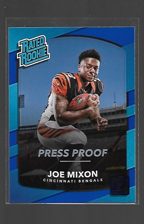 2017 Donruss Joe Mixon Rated Rookie Press Proof Blue Parallel #335 Bengals RC