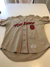 Game Worn Used Miami Red Hawks Baseball Jersey Size 48 #8