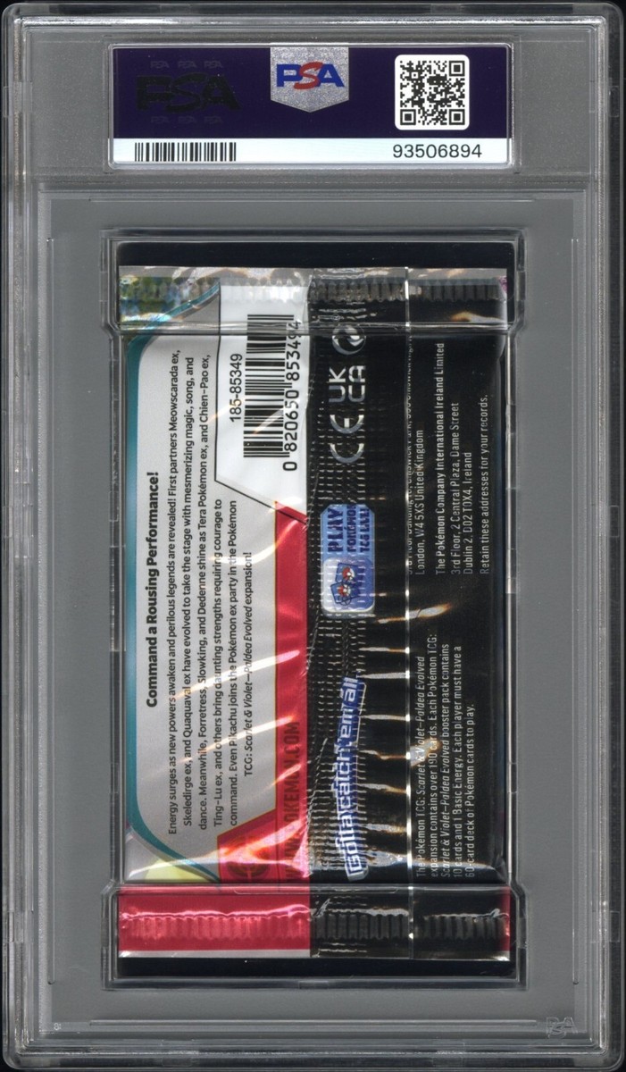 その他 L GEAR SOLID Trading Card 093 ERROR PSA 8 - Paldea Evolved - PRINT SHIFT ERROR PACK