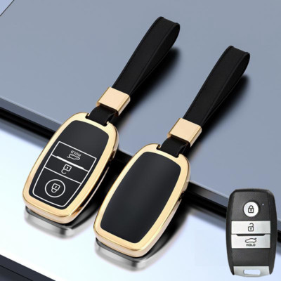 Aluminum Alloy TPU Car Key Case Cover For Kia Optima K5 Sorento Carens Forte K3