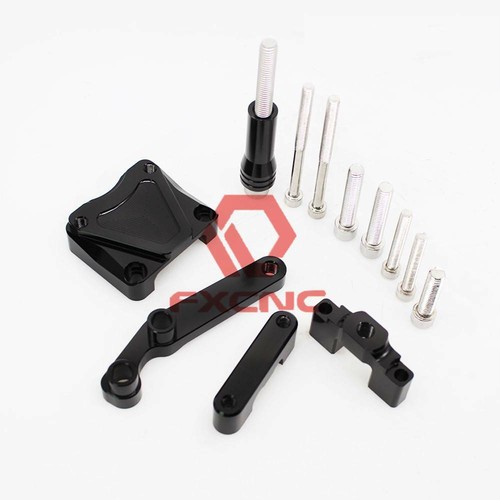 Kit de soporte de montaje de amortiguador de dirección CNC para Kawasaki EX300 NINJA300 13-2016 - Imagen 4 de 15