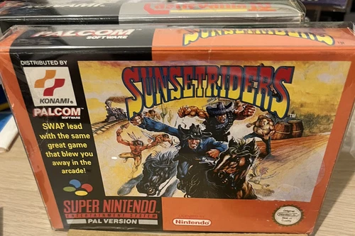 Sunset Riders SNES. Rare Game - Orange Box PAL UK Super Nintendo Complete!