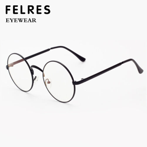 Men Women Metal Round Nearsighted Glasses Fashion Full Frame Myopia Glasses New - Picture 2 of 23