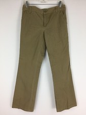 MARC By MARC JACOBS Olive Green Logo Buttons Textured Dress Pant Womens sz 6