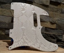 Ash White Snakeskin Textured Pickguard Fender Telecaster / Esquire - USA