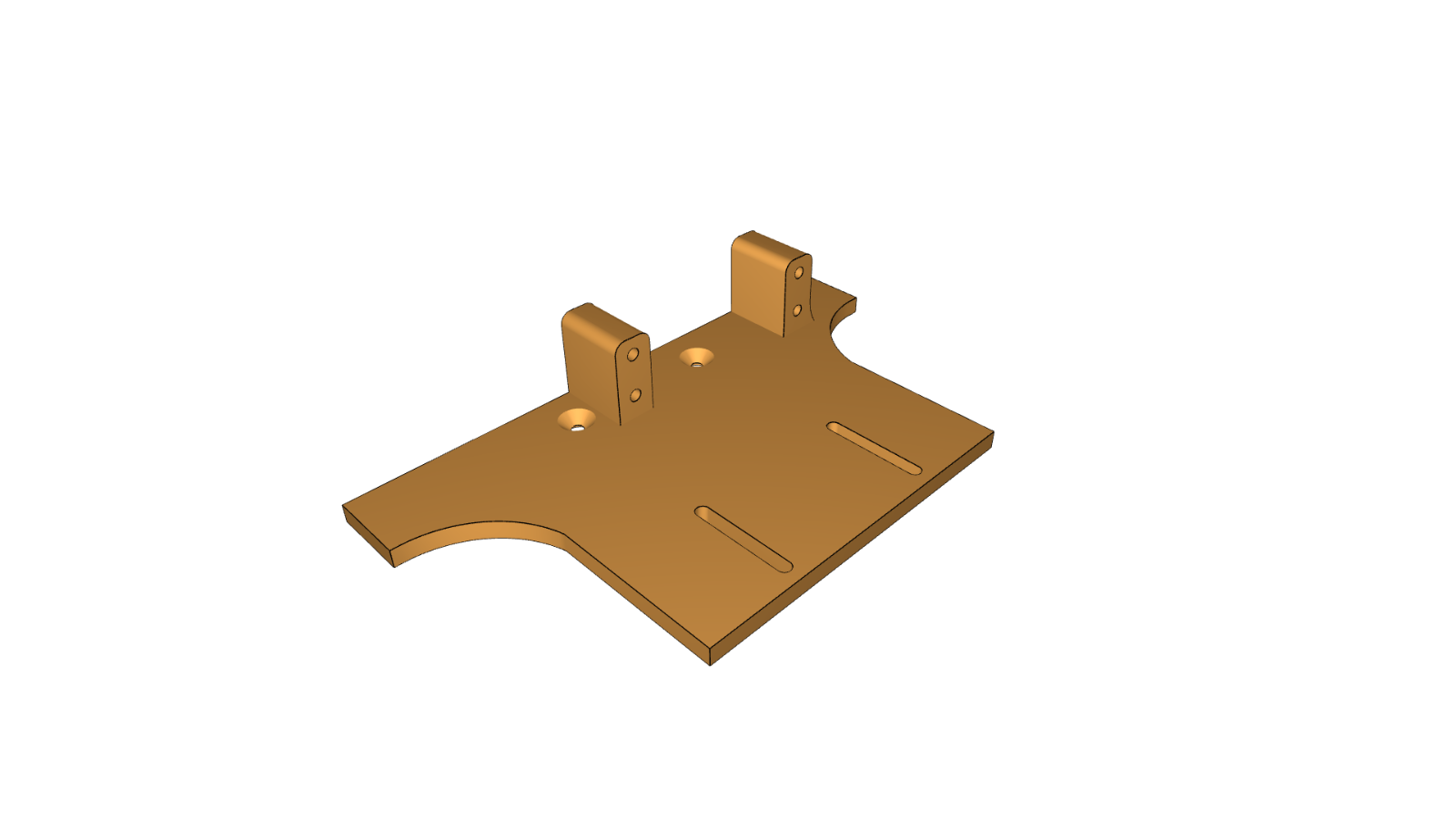 Axial Wraith AR60 Servo Electronics Tray Mount Sporty Design 3D Printed