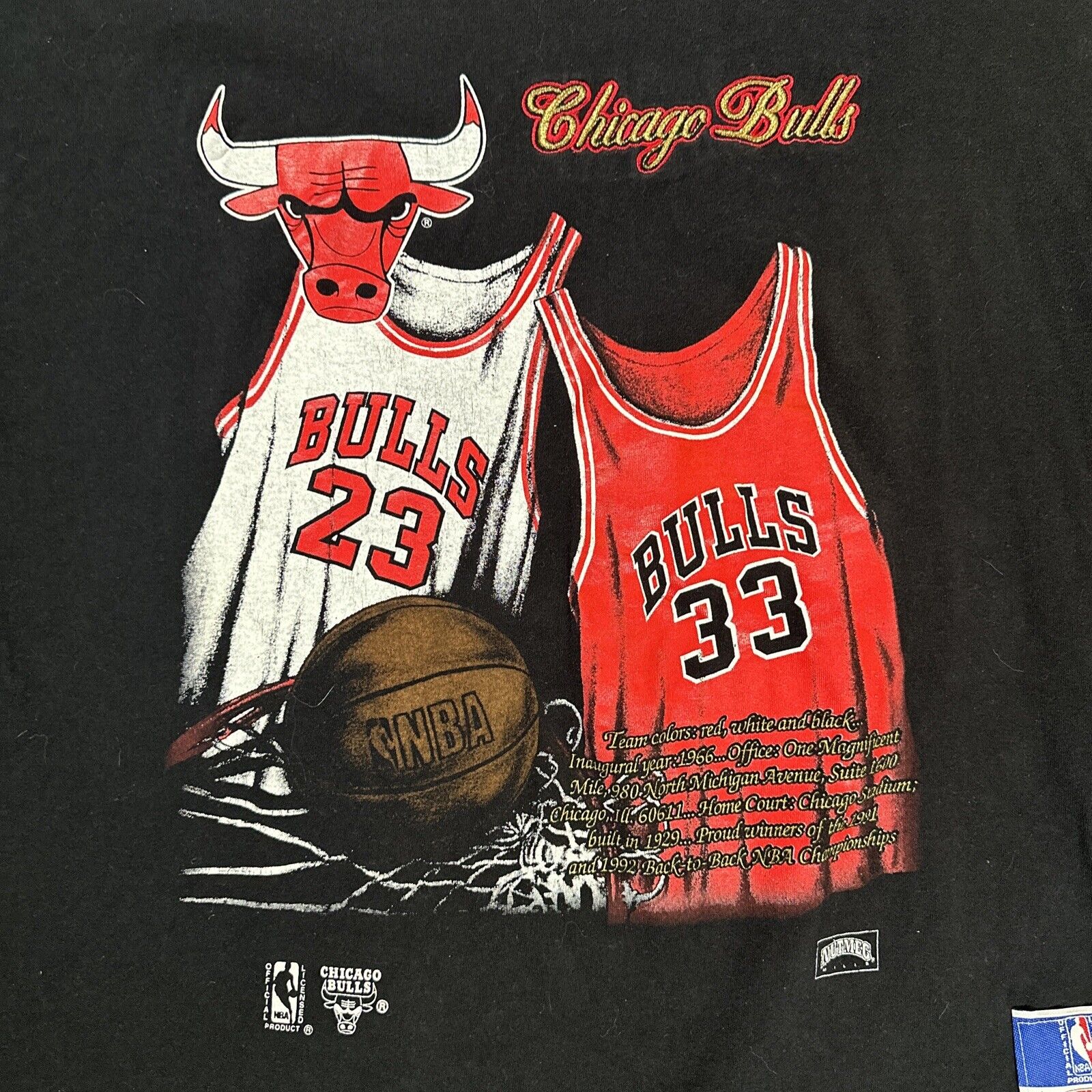Vintage Chicago Bulls Michael Jordan Scottie Pipp… - image 4