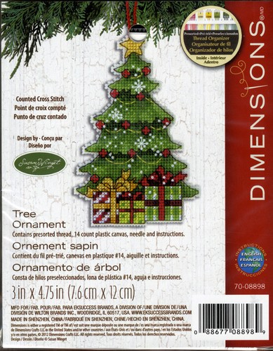 Dimensions Counted Cross Stitch Kit - Tree Ornament - 3"X4.75" Neu - Bild 2 von 2