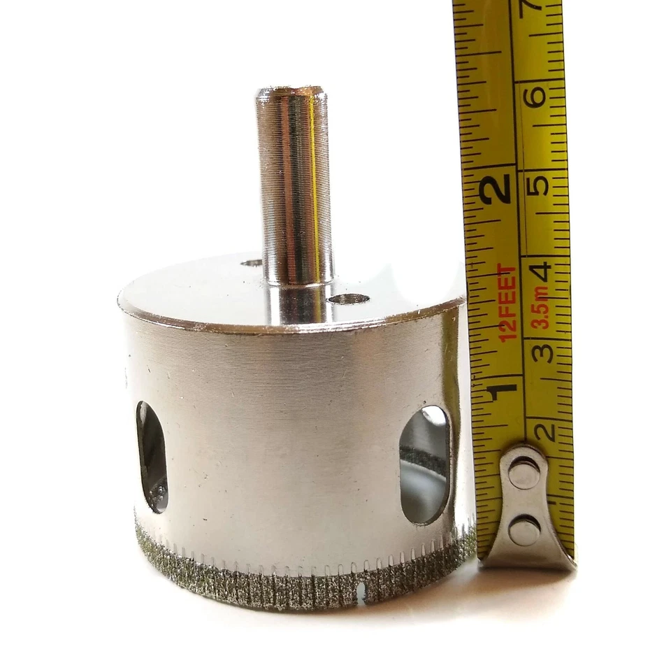 Broca de sierra de diamante para azulejos de vidrio 3/8 3/4 1/2 1 2 3 4 5 6 7 8 pulgadas todos los tamaños Foto 4 de 4