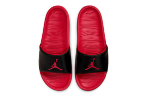 jordan break slide black red