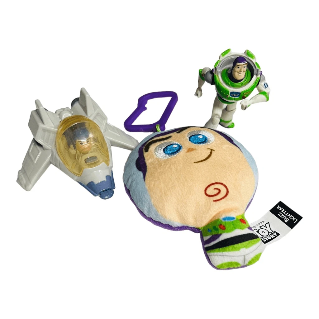 Disney Toy Story buzz lighter toy bundle plush keychain figure space plane toy