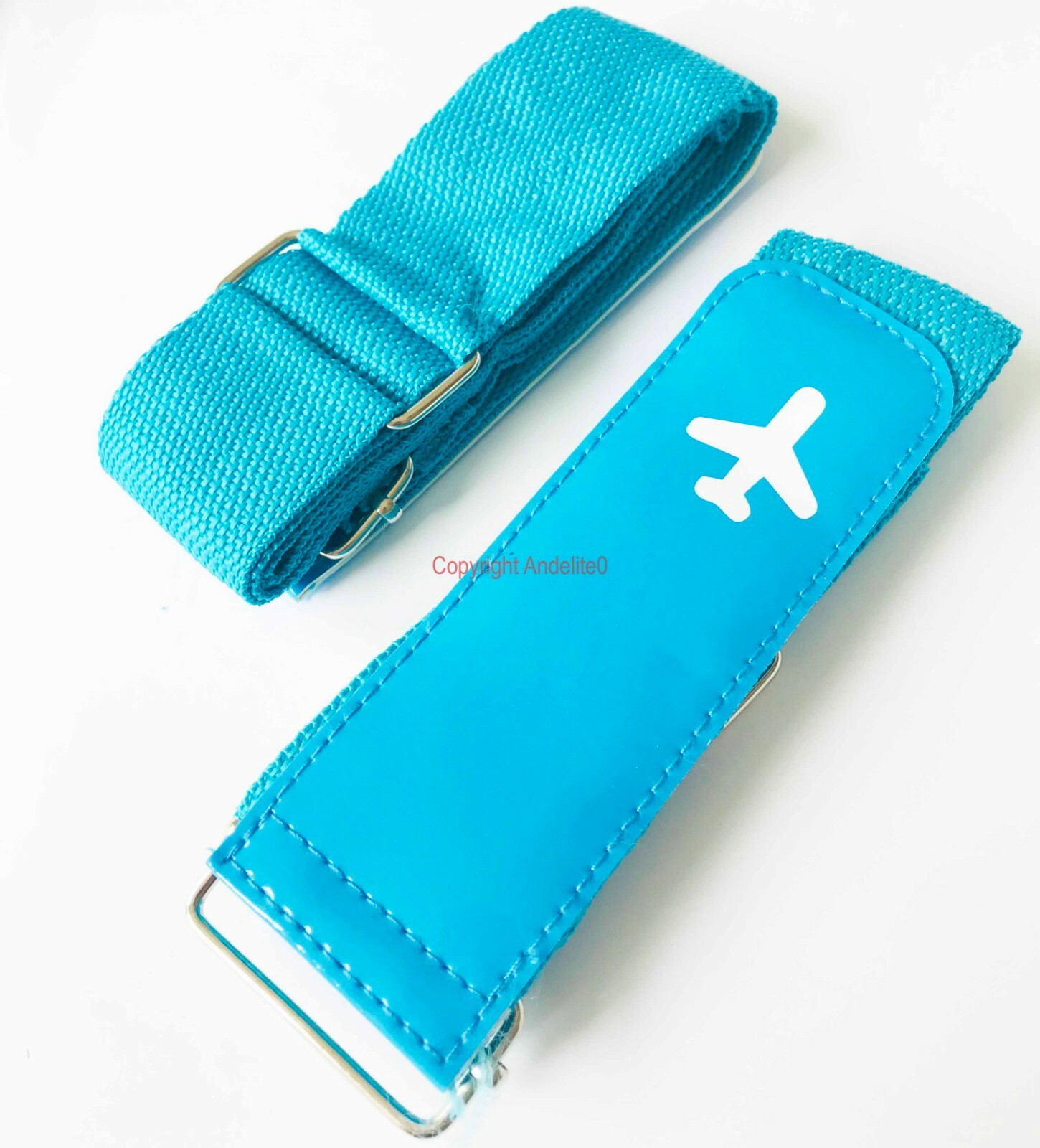 Luggage Suitcase Straps Heavy Duty Snap Buckle Neon easily Spotted