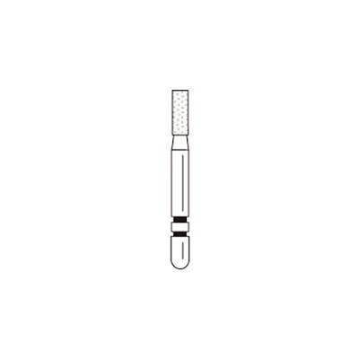 Two Striper FG #520.4 Coarse Diamond Bur, Flat-End Cylinder. Pack of 5