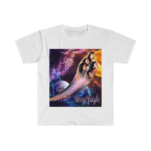 Unisex T-Shirt aus weicher Baumwolle. Deep Purple Fireball - Bild 4 von 7