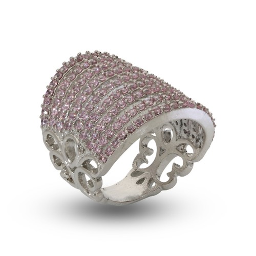 Umwerfend Cubic Zirkonia Nine Line Riesiges Hochzeit Damen Ring Variant Color - Bild 33 von 129