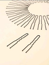 10PCs U Shaped Hair Pins 2.36 inches Bun Pins Black Plated Hair Pins