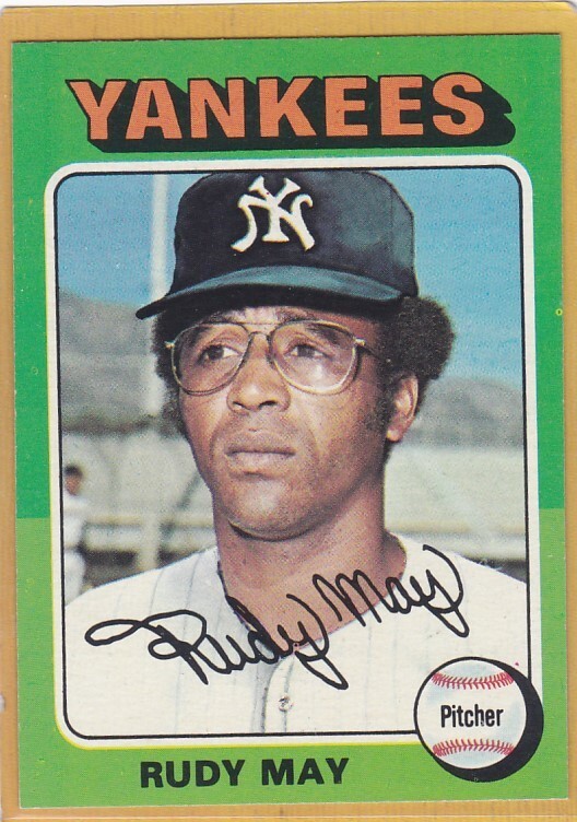 1975 TOPPS BASEBALL RUDY MAY #321 YANKEES NM/NM+ *A11034 | eBay