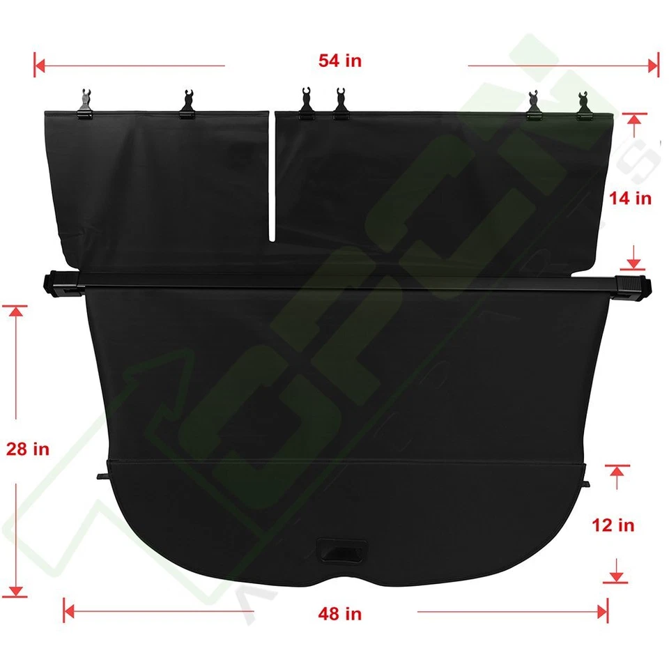 For Nissan Murano 2015-2020 Sport Rear Cargo Security Trunk Cover Retractable Foto 4 de 4