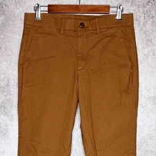 GAP mens Performance slim straight chino pants 31 x 34 stretch palomino brown