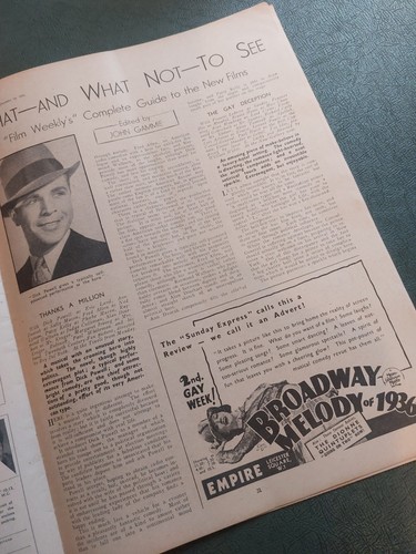 Vintage FILM WEEKLY Magazine 14 DECEMBER 1935 Ida Lupino Peter Lorre Con Bennett - Picture 10 of 12