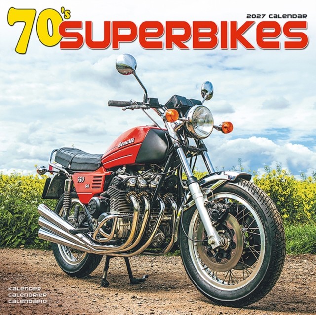 70's Superbikes Calendar 2027, Wall Calendars, Month To View, Transport, Gift - Image 2