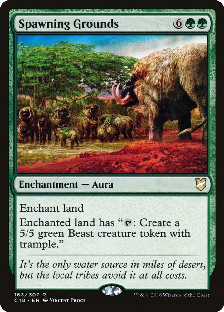 2018 Magic: The Gathering: C18 - Spawning Grounds (#163, R, Lightly Played)