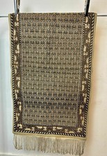 A Rare Traditional Tunisian Floor Rug. Genuine Handmade & Knotted Geometric Rug