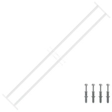 WALPLUS Home Safety Window Shield 3pc 2 Crossbar 93-174cm Steel Barrier