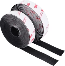 Hook and Loop Tape 1in x 20ft, Heavy Duty Adhesion Strip, Slef Adhesive