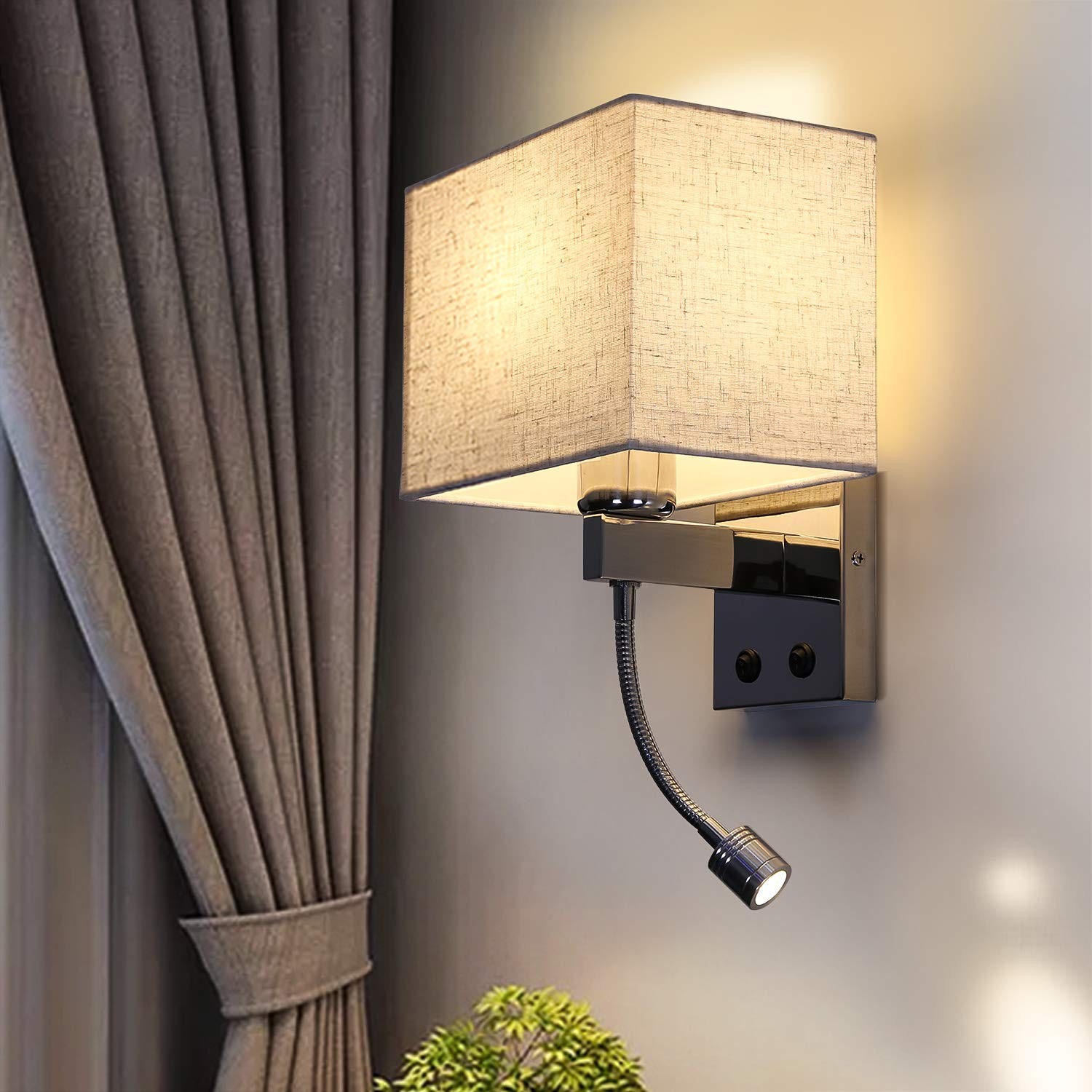 Applique murale chambre gain de place liseuse orientable sans reflet fatigue