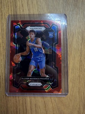 2023-24 Panini Prizm #146 Olivier-Maxence Prosper Prizms Red Ice
