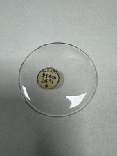 Vintage W.B. Cie Round Glass Pocket Watch Crystal Domed 48.5mm 21 8/16 26 1/4 4