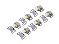 QCAA Cabinet Furniture Closet Door Catch Latch Roller Wheel Spring, Nickel Pl...