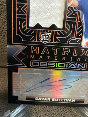 2024-25 Panini Obsidian - Matrix Material Autograph Cavan Sullivan