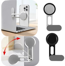 Magnetic Laptop Side Mount Phone Holder Adjustable Bracket Slim Dual Screen Clip
