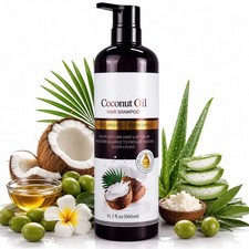 900ML Coconut Oil Hair Shampoo 31.7 fl oz Moisturizing Refreshing Formula for H