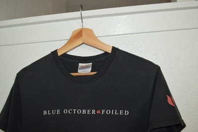 Original 2006 Blue October Foiled Album T Shirt Adult Womens SMALL Band Merch