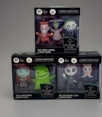 The Nightmare Before Christmas Flocked Figures Complete Collection 7 Figures