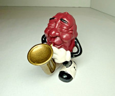 1987 California Raisins Saxophone Player Figure PVC 2.125  Vintage