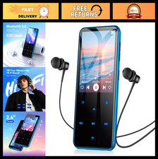 32GB Bluetooth MP3 Player with 2.4'' Screen Built-in Speaker, Portable Music P