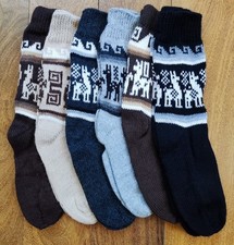 BRAND NEW, SET OF 6 PAIRS OF SOCKS, 100 ALPACA WOOL, US SIZE 5 TO 8, WARM, SOFT